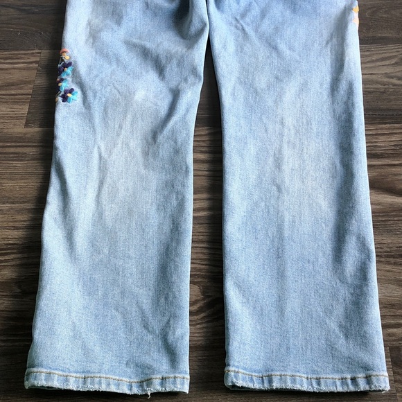 Anthropologie Pilcro and The Letterpress Embroidered Mid Rise Ankle Jeans - Picture 8 of 16
